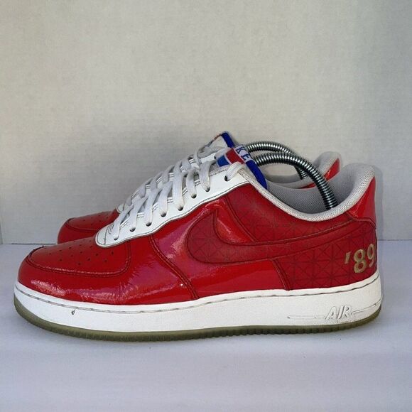 Nike Air Force 1 Low Detroit Pistons 89 Championship CI9882-600 Size 8 RARE - Picture 1 of 14